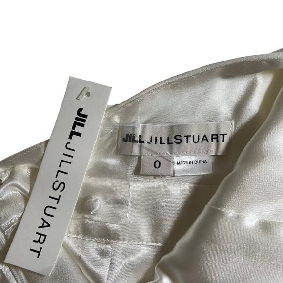 Jill Stuart BHLDN Mara Halter Jumpsuit White 0 New with Flaw Bridal Events Glam - Picture 10 of 16